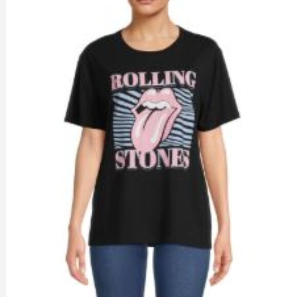 Time and Tru NWT Rolling Stones T-Shirt Sz L (12-14) - Picture 1 of 4
